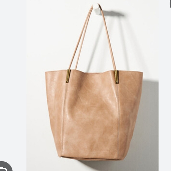 Anthropologie Handbags - Anthropologie The Akimbo Large Tote in Beige